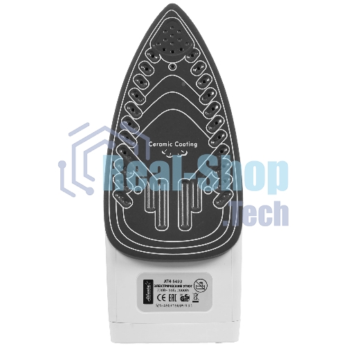 Утюг Atlanta ATH-5493 черный/белый/красный, 2000 Вт, 32 г/мин, 86 г/мин, 200 мл