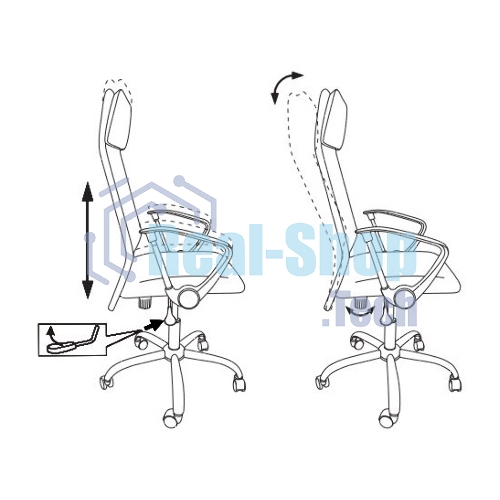Кресло Бюрократ KB-6N/SL/B/TW-11 TW-01 TW-11 черный, сетка