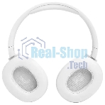 Беспроводные/проводные наушники JBL Tune 770NC белый, полноразмерные, Bluetooth + проводной, активное шумоподавление, до 70 ч