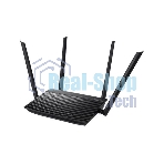 Маршрутизатор беспроводной Asus RT-AC1200 10/100BASE-TX черный (Dual Band)