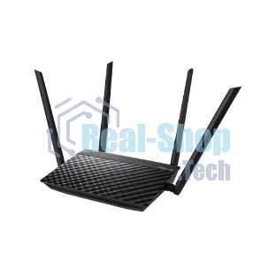 Маршрутизатор беспроводной Asus RT-AC1200 10/100BASE-TX черный (Dual Band)