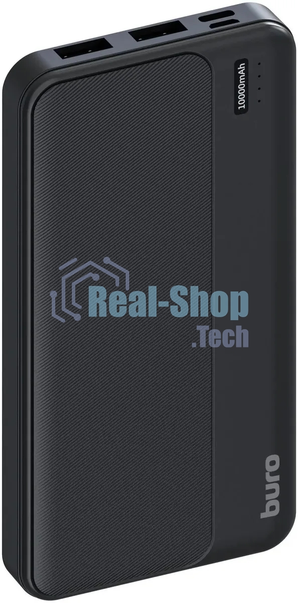 Портативный аккумулятор Buro BPF10A 10000mAh QC3.0/PD3.0 22.5W 2.1A 2xUSB-A/USB-C черный