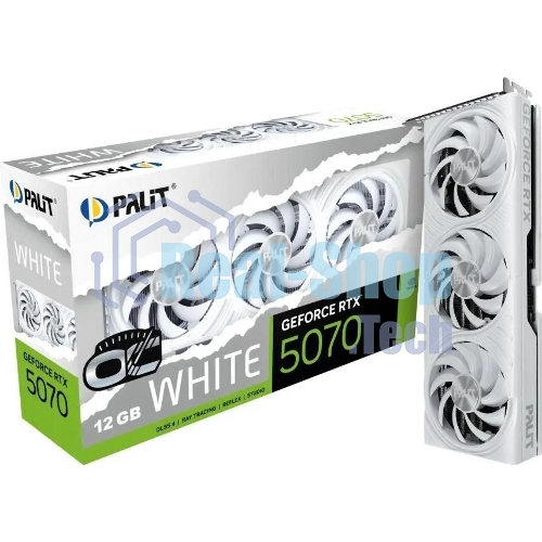 Видеокарта Palit NVIDIA GeForce RTX 5070 PA-RTX 5070 белый OC 12ГБ GamingPro, GDDR7