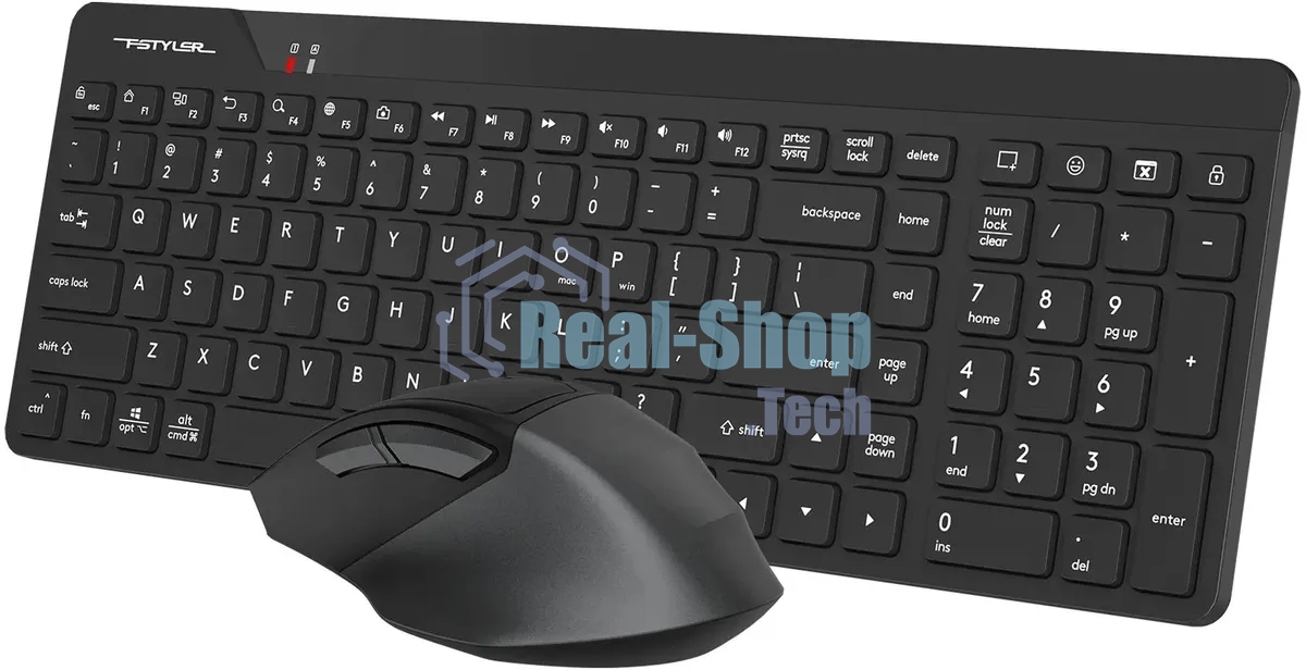 Комплект клавиатура+мышь A4Tech FG2400 Air2 беспроводной, USB, 2000 DPI, чёрный
