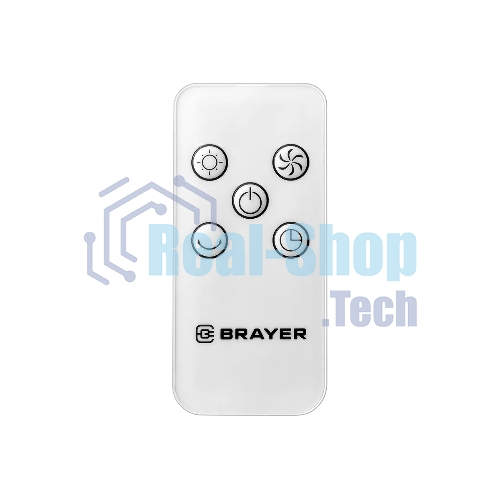Вентилятор BRAYER BR4957 белый, напольный, 60 Вт, 3 скорости