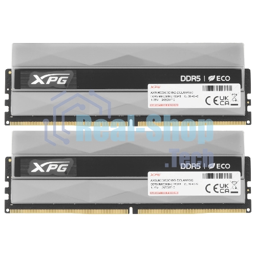 Оперативная память XPG Lancer, DDR5, 32GB (2x16GB), 6000MHz, CL30, DIMM, с радиаторами, RGB, серебристый