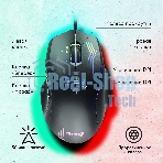 Мышь проводная GMNG 930GM черный, 12800 dpi, USB, кнопки - 7