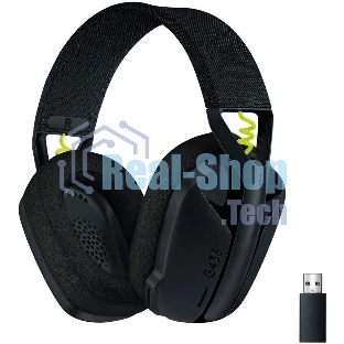 Гарнитура Logitech G435 чёрный/жёлтый, беспроводная, Bluetooth/USB, до 18 ч