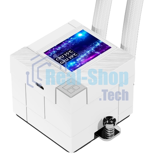 Система жидкостного охлаждения Thermalright Core Matrix 240 Vision (240мм, LED, White, ARGB/Fans: 2x120мм, 68.9CFM, 28.2dBA, 2000RPM/Pump height 64.4мм, Rad thickness 27мм/S: 1700, 1200, 1851, 115X, AM5, AM4)