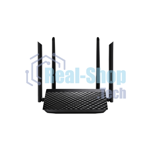 Маршрутизатор беспроводной Asus RT-AC1200 10/100BASE-TX черный (Dual Band)