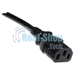 Шнур питания Lanmaster LAN-PP13/SHA-0.5-BK C13-Schuko проводник.:3x0.75мм2 0.5м 220В 10А (упак.:1шт) черный