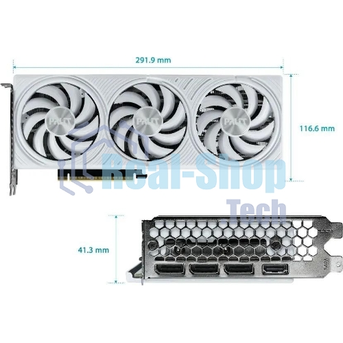 Видеокарта Palit NVIDIA GeForce RTX 5070 PA-RTX 5070 белый OC 12ГБ GamingPro, GDDR7