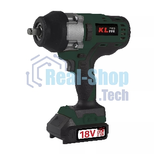 Профессиональный бесщеточный гайковерт аккумуляторный KLPRO KLSS18BHX-50 (18В, Li-ion-2шт, 5.0Ач, 800Нм, 2 скорости, подсветка,З/У,в кейсе)