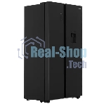 Холодильник Gorenje NRR9185EABXLWD черный матовый двухкамерный 353/191л морозилка снизу, No Frost, Side by Side