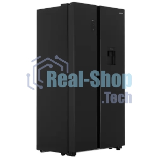 Холодильник Gorenje NRR9185EABXLWD черный матовый двухкамерный 353/191л морозилка снизу, No Frost, Side by Side