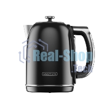 Чайник электрический Galaxy Line GL 0360 1.7 л, 2200 Вт, черный корпус: нерж.сталь/пластик