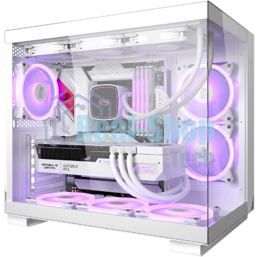 Компьютерный корпус без блока питания Case PCCooler C3T500 ARGB WH, Midi-Tower, TG, 6x120мм ARGB, 1xUSB-C 3.1 + 2xUSB-A 3.0, ATX, mATX, mITX белый