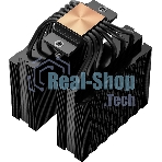 Кулер для процессора PCCooler RT620 BK (250W, 4-pin PWM, 157mm, Al/Cu, 6x6mm, 2x120mm, 73.32CFM, 34.9dBA, 2200RPM, S: 1851/1700/1200/115X, AM5/AM4, black)