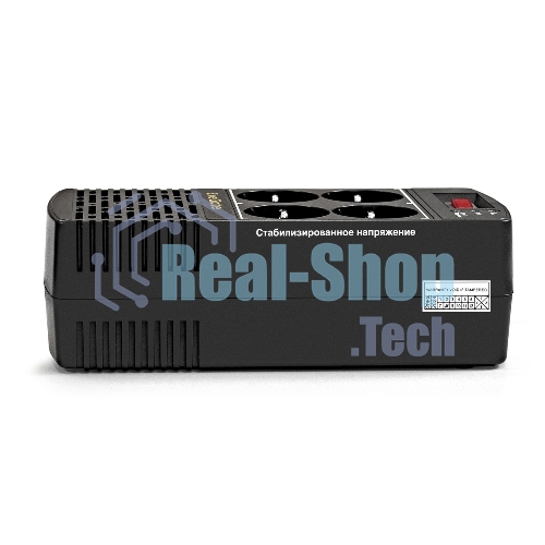Стабилизатор ExeGate Power AD5000-1200 (1200VA/600W, диапазон 150...280В, 4 евророзетки)