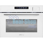 Духовой Шкаф электрический с паром Maunfeld MCMO5016STGW, 50л, дверца с 2 стеклами, белый