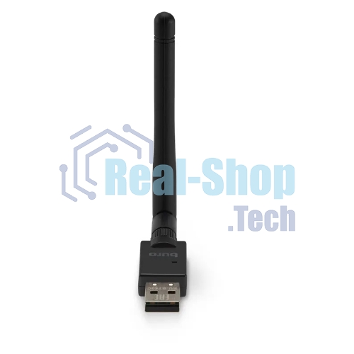 Адаптер USB Buro Bluetooth 5.0+EDR class 1 100м черный