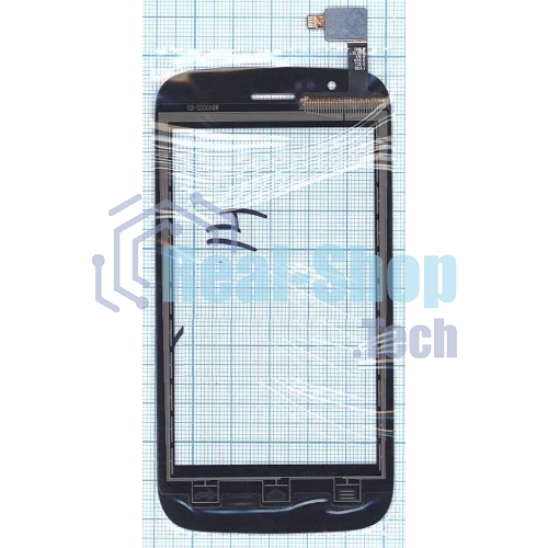 Сенсорное стекло (тачскрин) для Explay A400, черное