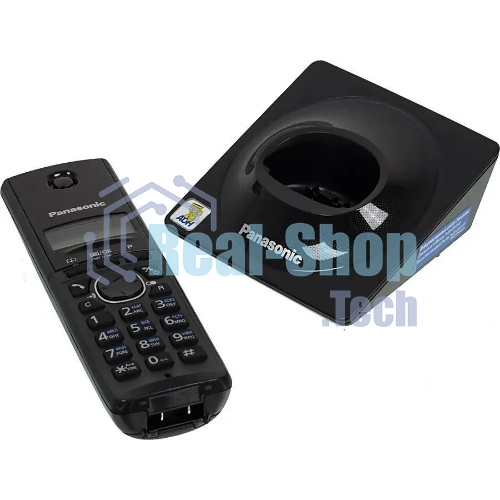 Телефон беспроводной (DECT) Panasonic KX-TG1711RUB черный АОН, Caller ID,12 мелодий звонка,подсветка дисплея,поиск трубки