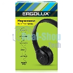 Беспроводные/проводные наушники Ergolux ELX-BTHP01-C02 черный, накладные, Bluetooth 5.0 + проводной, складная конструкция, до 6 ч