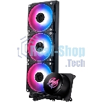Система жидкостного охлаждения/ Water Cooling System MSI MPG CORELIQUID P13 360 (300W, 360мм, LED, Black, ARGB/ Fans: 3x120мм, 64.89CFM, 2050RPM/ Pump 20dBA, 3400RPM, Rad thickness 27мм/ S: 1851, 1700, AM5, AM4)
