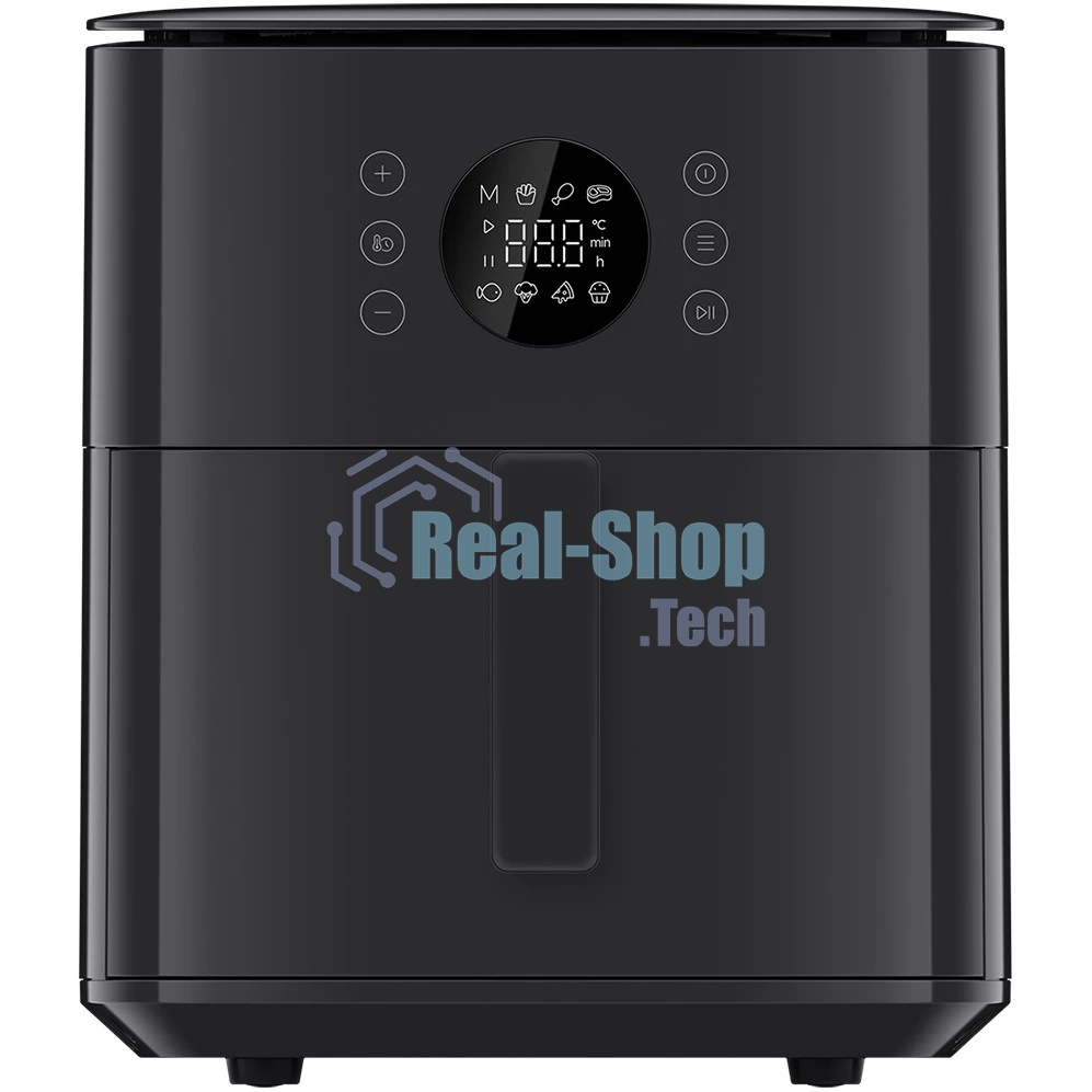 Аэрогриль Xiaomi Smart Air Fryer BHR083NEU черный, 1700 Вт, 6.5 л, сенсор, 7 программ