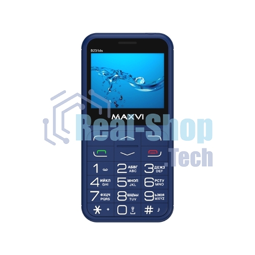 Мобильный телефон Maxvi B231ds синий