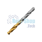 Сверло спиральное по металлу Denzel 3,2 x 65мм, Р6М5, Golden Tip, 2 шт.