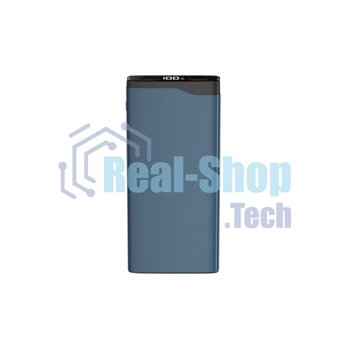 Портативный аккумулятор OLMIO QL-10, 10000mAh, 22.5W, QuickCharge3.0/PowerDelivery, LCD, голубой