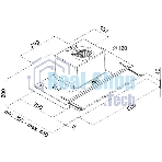 Вытяжка встраиваемая Maunfeld Ouse Touch Glass 60 белый, 60 см, 750 куб. м/ч, 48 дБ