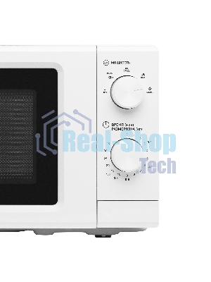 Микроволновая печь BBK 20MWS-731M/W белый, 20 л, 700 Вт, переключатели — поворотный механизм