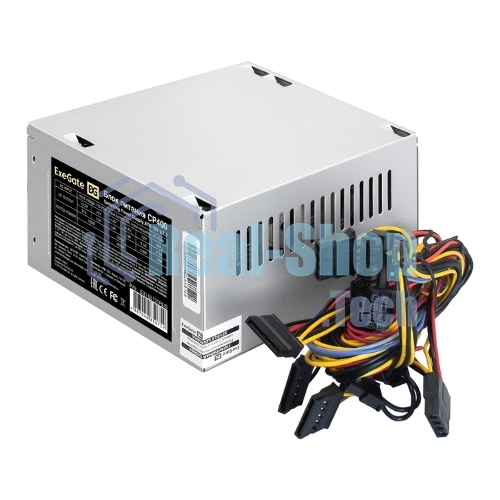 Блок питания ExeGate CP400 (EX165131RUS-PC), 400Вт, 80мм, серебряный