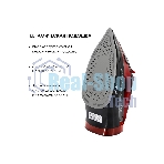 Утюг Atlanta ATH-5579 черный/красный, 2800 Вт, 38 г/мин, 94 г/мин, 340 мл