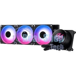 Система жидкостного охлаждения/ Water Cooling System MSI MPG CORELIQUID P13 360 (300W, 360мм, LED, Black, ARGB/ Fans: 3x120мм, 64.89CFM, 2050RPM/ Pump 20dBA, 3400RPM, Rad thickness 27мм/ S: 1851, 1700, AM5, AM4)