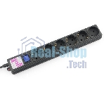 Сетевой фильтр PC черный 5 м 6 р 16А_SPG6-B5M