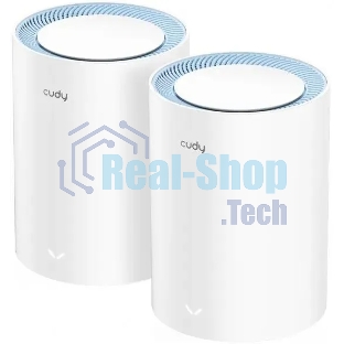 Бесшовный Mesh роутер Cudy M1200 (M1200 2-PACK) AC1200 Wi-Fi белый (упак.:2шт)