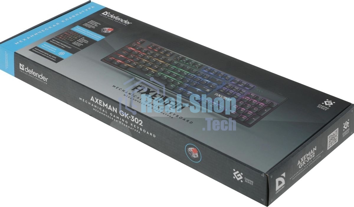 Клавиатура Defender Axeman GK-302 проводная, USB Type-A, чёрный