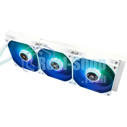 Система жидкостного охлаждения Thermalright Core Vision 360 (360mm, LED, White, ARGB/Fans: 3x120mm, 72.37CFM, 27.7dBA, 2000RPM/Pump height 66mm, Rad thickness 27mm/S: 1700, 1200, 1851, 115X, 2011, 2066, AM5, AM4)
