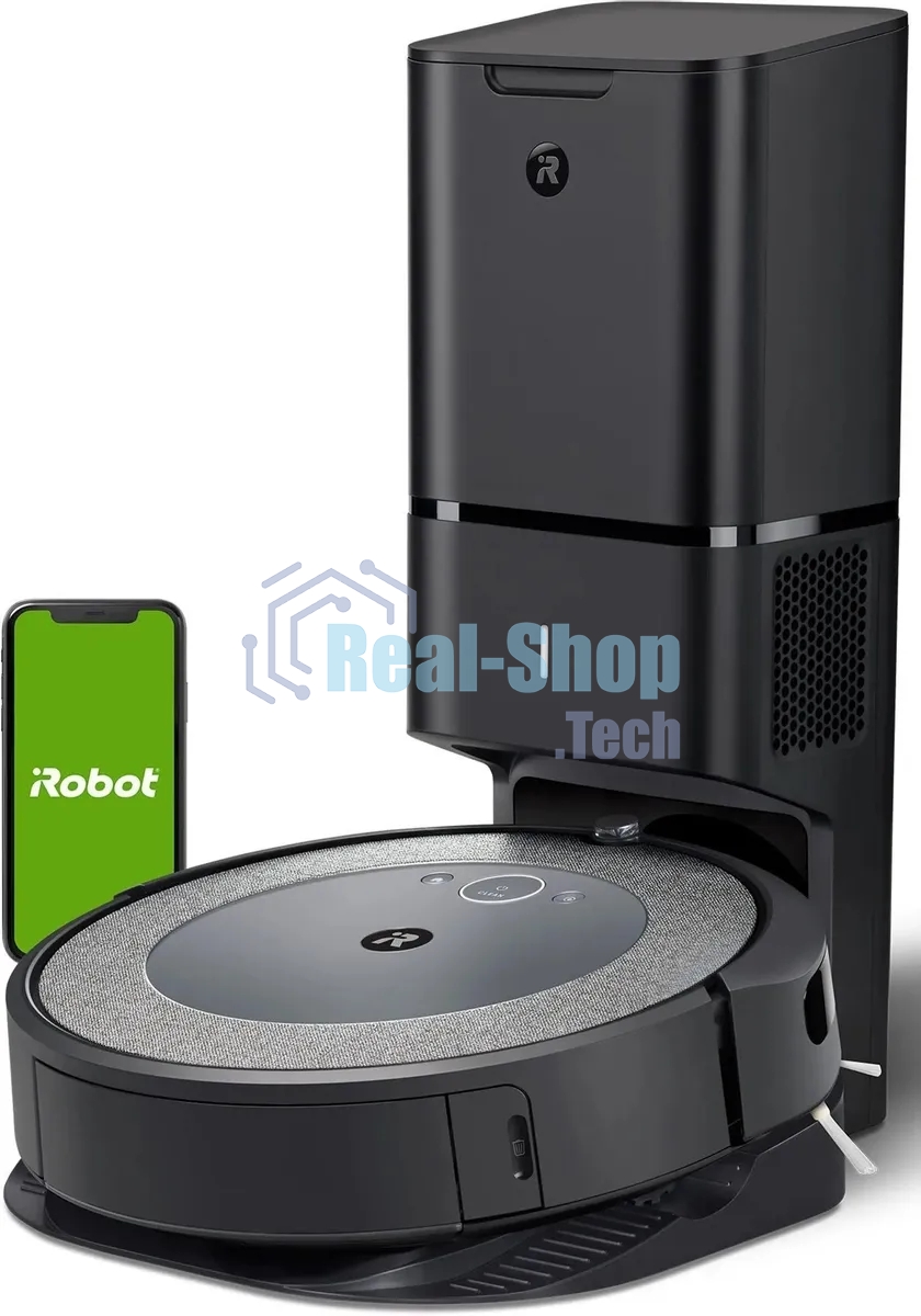 Робот-пылесос IROBOT Roomba i3+ серый/черный, 1800 мAч Li-Ion, уборка сухая, пылесборник контейнер 0.4 л
