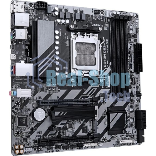 Материнская плата Gigabyte B840M DS3H, AM5, AMD B840, 4xDDR5, 4xSATA, 2xM.2, 1xPCIe 4.0 x16, 1xPCIe 3.0 x4, 2xDP, 1xHDMI, 1x2.5Gb LAN, 3xUSB-A 5Gbps, 8xUSB-A 2.0, 1xUSB-C 5Gbps, 3x3.5 мм, 7.1, mATX