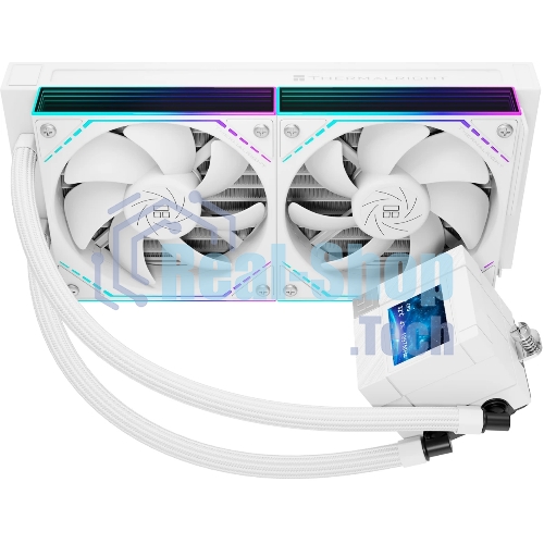 Система жидкостного охлаждения Thermalright Core Matrix 240 Vision (240мм, LED, White, ARGB/Fans: 2x120мм, 68.9CFM, 28.2dBA, 2000RPM/Pump height 64.4мм, Rad thickness 27мм/S: 1700, 1200, 1851, 115X, AM5, AM4)