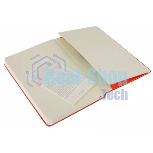 Блокнот Moleskine CLASSIC QP061R Large 130х210мм, 240 страниц, клетка, твердая обложка, фиксирующая резинка, красный