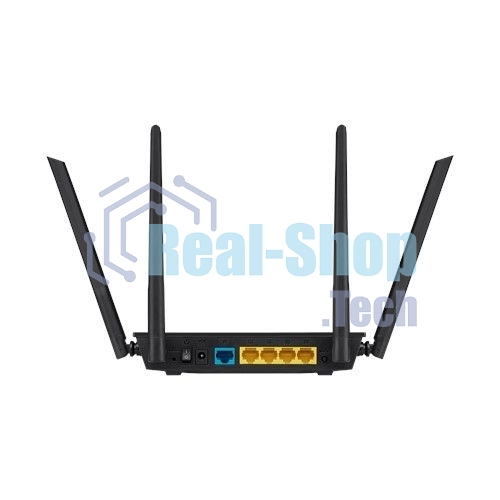 Маршрутизатор беспроводной Asus RT-AC1200 10/100BASE-TX черный (Dual Band)
