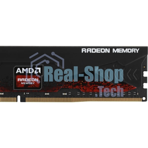 Оперативная память AMD Radeon R9, DDR4, 16GB (1x16GB), 3200MHz, CL16, DIMM, с радиатором, черный