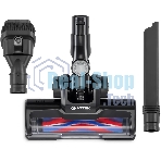 Пылесос вертикальный Vitek Starlight VT-8143 черный/серебристый, питание от аккумулятора, 35 Вт, уборка сухая, пылесборник 0.6 л, работа от АКБ max 30 мин