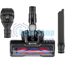 Пылесос вертикальный Vitek Starlight VT-8143 черный/серебристый, питание от аккумулятора, 35 Вт, уборка сухая, пылесборник 0.6 л, работа от АКБ max 30 мин